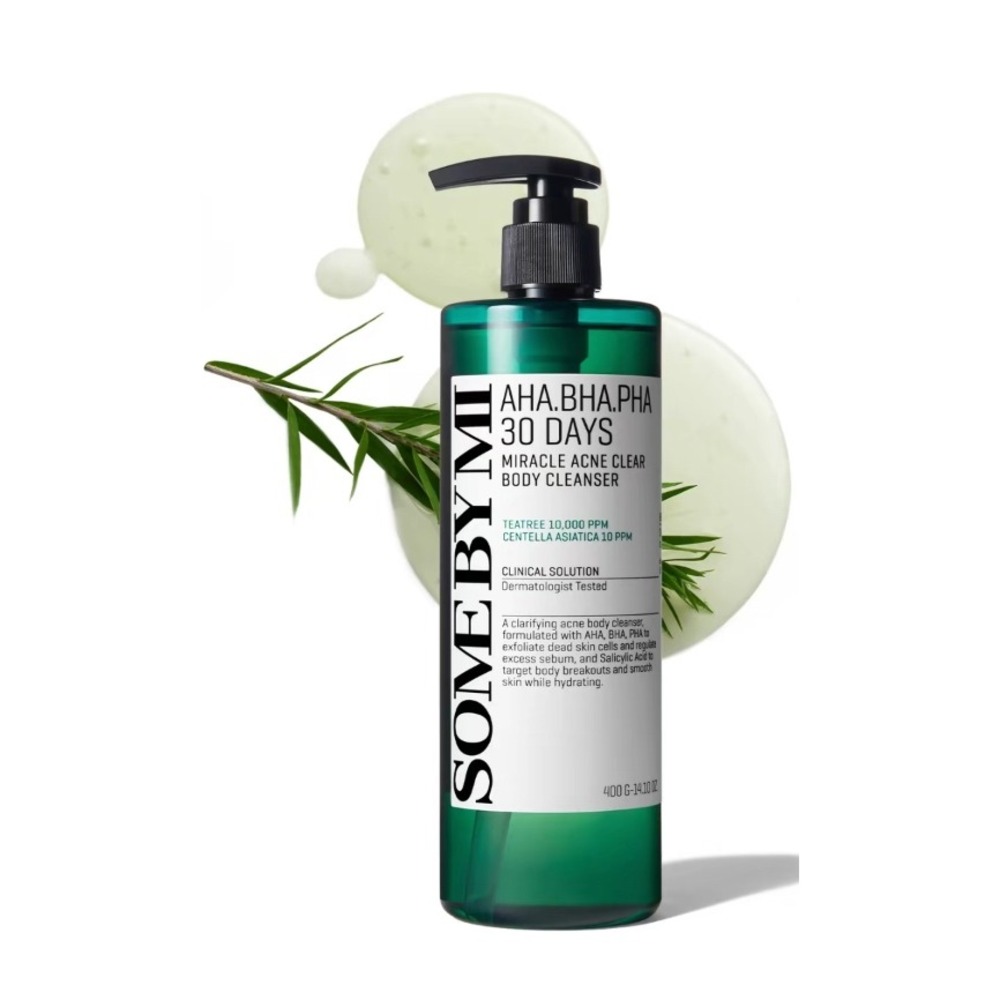 SOME BY MI AHA BHA PHA 30 Days Miracle Acne Clear Body Cleanser 400g Teatree BHA
